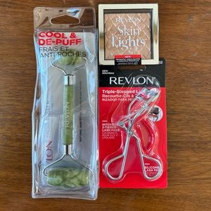 Revlon Beauty Bundle (lash curler, facial roller & highlighter)